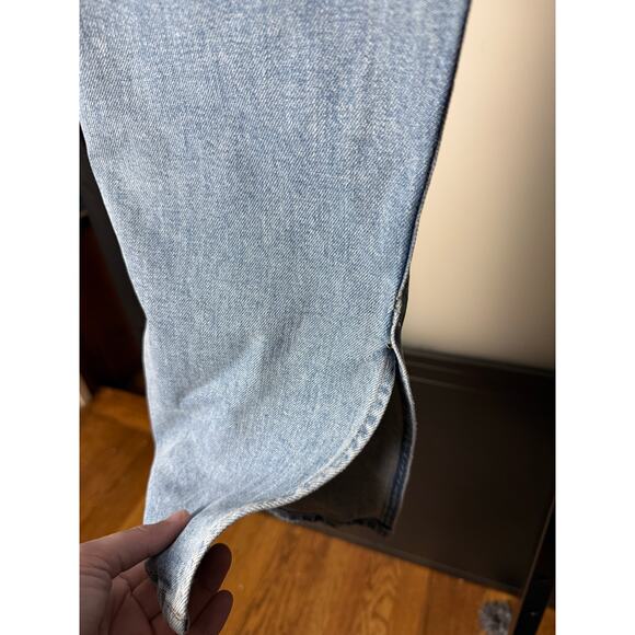 Paige Celeste Wide Leg Jeans in Wrenley Distressed Size 30 - Picture 2 of 6